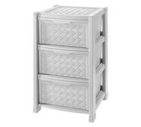 Tontarelli 8025646112 Cassettiera 3 Cassetti Plastica 39x39x63,5 cm Bianco