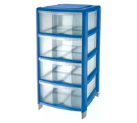 Cassettiera salvaspazio Tontarelli 9022069ABM BAMBÙ 4C Oceano