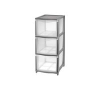 Tontarelli Cassettiera Cover Line TON646 con 3 cassetti alti Grigio