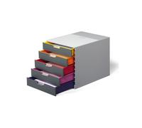 Cassettiera Varicolor - 28 x 35,6 x 29,2 cm - 5 cassetti - Durable