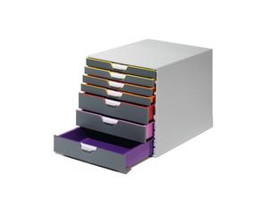 Cassettiera Varicolor - 28 x 35,6 x 29,2 cm - 7 cassetti - Durable