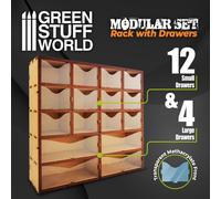 Cassettiera verticale in MDF - hobby scaffale modellismo GSW