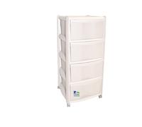 CASSETTIERA VULCANO 4 CASSETTI Cm 38x38xH.80 COLORE BIANCO