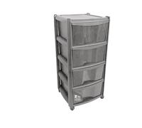 CASSETTIERA VULCANO 4 CASSETTI Cm 38x38xH.80 COLORE GRIGIO SILVER