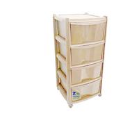 CASSETTIERA VULCANO 4 CASSETTI Cm 38x38xH.80 COLORE TORTORA