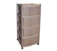 CASSETTIERA VULCANO DUPLAST 4 CASSETTI 39x39 - H. 80 CM CORTECCIA