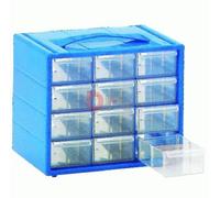 CASSETTIERE CASSETTIERA PORTAOGGETTI MONOBLOCCO ESPACE CM 22x15x18 - 12 CASSETTI