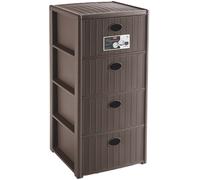 Cassettiere Elegance 4 Cassetti Stefanplast in Polipropilene - Colore Tortora St