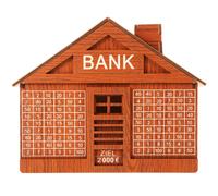 Cassettina Per Denaro Scatola Del Legno Simpatico Salvadanaio Dei Soldi