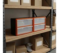 Cassettino Modulare Impilabile Adaptable Box Porta Viti Impilabile Salvaspazio