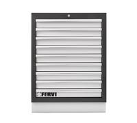Cassettiera fissa 9 cassetti FERVI A007/17 per arredamento officina A007-A008
