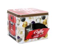 Cassetto Box Portacialde in Metallo per Caffè, Organizzatore per Capsule 15 X 15 X 12,5 cm