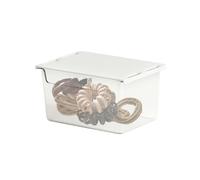 cassetto della scrivania - vassoio adesivo in plastica, memoria compatta | Slim estrazione nascosta con meccanismo di diapositiva, organizzatore trasparente per la configurazione del gabinetto