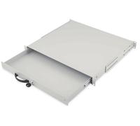 Cassetto Estraibile Con Maniglia E Chiusura A Chiave Per Armadi Rack 19 Misure Mm. 482X45X492 Colore Grigio Chiaro