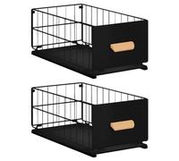 Cassetto estraibile da cucina, 18 cm, profondità di 18 cm, cassetto telescopico, organizer da cucina sotto l'armadio, armadio da cucina
