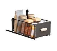 Cassetto Estraibile da Cucina Organizer Estraibile per Armadietti Non c'è Bisogno di Trapano e Chiodi Cassetti Estraibili per Armadio Interno Organizzare la Base Della Dispensa, Bagno 40*24*17cm