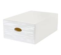Cassetto in plastica Qbox Wave bianco 28x15x40 cm Bianco