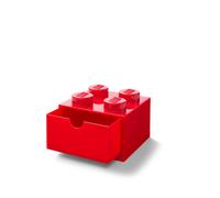 Cassetto-mattoncino 4 bottoncini - Rosso