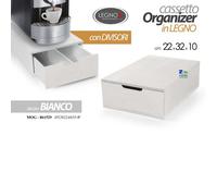 CASSETTO ORGANIZER CONTENITORE PORTA CAPSULE E CIALDE CAFFE' LEGNO ART.61529