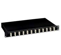 Intellinet Cassetto Ottico 19'' con 12 bussole SC Duplex Multimodale OM2 Nero