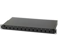 Intellinet Cassetto Rack 19'' Fibra Ottica 12 porte LC Duplex/SC Simplex Nero