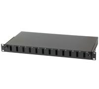 Cassetto ottico rack 19" 1HE 12 porte SC Duplex fibra ottica - Intellinet I-CASE FO-12SCD