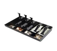 Cassetto per denaro, cassetto contanti con scomparto per banconote e monete, contenitore sicuro, scomparto per banconote, organizer per supermercati, negozi (9 griglie)