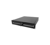 Cassetto per rack, 2U, con serratura, 466 mm, nero 715829