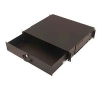 Cassetto per tastiera per armadi di rete e server Nero, Nero, 25 kg, Turchia, 48,3 cm (19"), 510 mm, 415 mm
