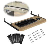 Cassetto per tastiera regolabile, piattaforma scorrevole per tastiera, supporto ergonomico in legno, adatto a scrivanie da 54/60/70 x 27 cm, migliora la postura e il comfort, design salvaspazio