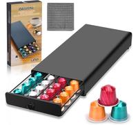 Cassetto Porta Cialde caffè Compatibile con,Cassetto per Capsule per Riporre 40 Capsule,Coffee Machine Stand Cassetto Porta Cialde e Capsule caffè,Adatto per la Casa el'ufficio