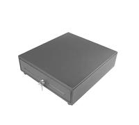 Cassetto Porta Denaro Mustek LB-330A Automatico e Manuale Acciaio Inossidabile Nero 330x335x105mm
