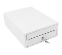 Cassetto portamonete Olympia 208 mini bianco compatto con chiusura sicura