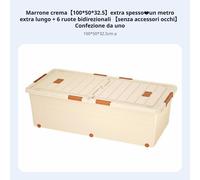 Cassetto Portaoggetti Piatto dotato D e I Ruote Savaspazio per sotto lo D e