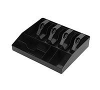 Cassetto Portasoldi, Cassetto Porta Contanti, Cassetto per Registratore di Cassa, 4 Scomparti per Monete E 4 Scomparti per Banconote, 32 * 27 * 6 Cm (Nero)