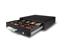 CASSETTO PORTASOLDI RENDIRESTO PER REGISTRATORE DI CASSA - ATTACCO SU REGISTRATORE DI CASSA SPINOTTO RJ - MISURA DEL CASSETTO 41X41X10 COLORE NERO - 8 BUCHE PORTAMONETE - CASSADIRETTO.IT -