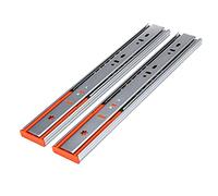 Cassetto resistente scorrevole a chiusura rallentata, 55 cm, in acciaio laminato a freddo, 3 sezioni, montaggio laterale, design ispessito per un funzionamento regolare, perfetto per uso domestico e