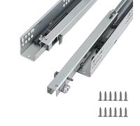 Cassetto scorrevole 250 mm550 mmBottomMounted cuscinetto a sfera 1 coppia ideale per un funzionamento regolare e un facile accesso (colore: dimensioni a due sezioni: 400 mm)