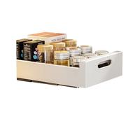 Cassetto Scorrevole Cucina, Ripiano Cucina Vassoio Scorrevole Cucina, Organizzatori di Armadi Cassetti Telescopico Cucina Per Armadio Da Cucina,25Lx43Px9H CM,Non Bisogno Di Forare Ni Chiodo,Nero