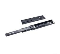 Cassetto scorrevole silenzioso a tre sezioni con sistema di cuscinetti a sfera per montaggio interno dell'armadio e rinforzo del vassoio della tastiera (10,2 cm)