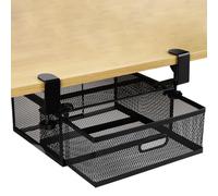 Cassetto sotto la scrivania, design salvaspazio estraibile, struttura in acciaio al carbonio per riporre la casa, perfetto per l'ufficio e lo spazio di lavoro