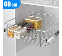 Cassetto Telescopico Cucina 60cm Cestello Mensola Estraibile Salvaspazio Acciaio