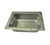 Cassetto vaschetta portacenere per camino e stufa a pellet 30 x 20 x 7 cm CLAM in lamiera stampata