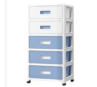 Cassettone Scatole portaoggetti Ruote Plastica Spessa Resistente Scatola Facile montare per Soggiorno Camera Letto Bagno Cucina 5-Tier