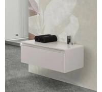 Cassettone sospeso bagno 80 cm grigio perla opaco Iside