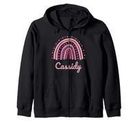 Cassidy Nome Personalizzato Divertente Donne Rosa Rainbow Cassidy Felpa con Cappuccio
