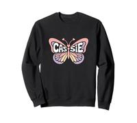 Cassie Butterfly - Personalizzato Carino Nome Word Art Felpa