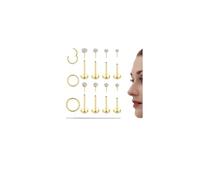 CASSIECA Labret Acciaio Chirurgico Trago Orecchio Helix Labbro 20G CZ Cartilagine Tragus Monroe Piercing Stud Gioielli Oro
