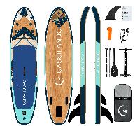CASSILANDO Stand Up Paddle Board, Tavola da Paddle Gonfiabile da 335 cm con Accessori e Borsa per il Trasporto, Tavola da Yoga, Adatta a Principianti, Adulti e Adolescenti per Surf, Pesca, Yoga Alta s