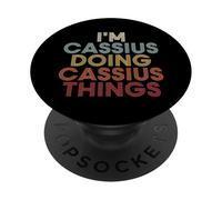Cassius Name Cassius Personalized Name First Given PopSockets PopGrip Adesivo